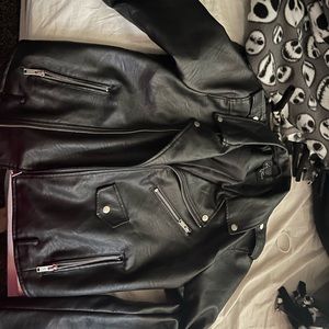 Faux leather jacket